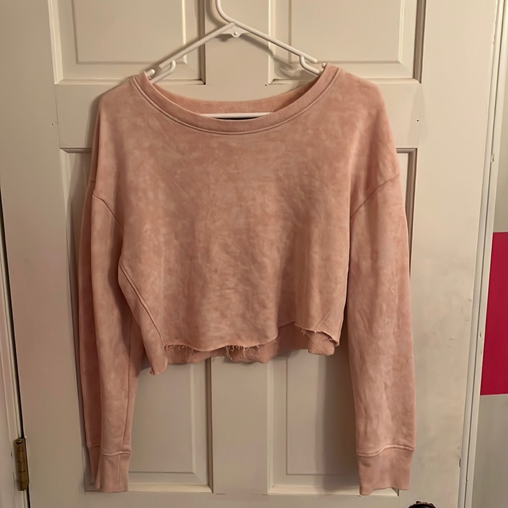cropped crewneck